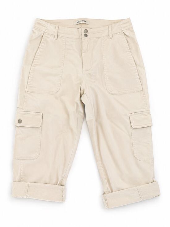 Liverpool Los Angeles Pants - Liverpool Tan Cargo 3/4 Pants Sz 14/32 Womens Utility Gorpcore Outdoors Staple